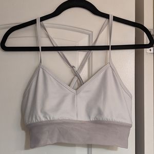 Alo Yoga light blue bra with mesh detail - size L